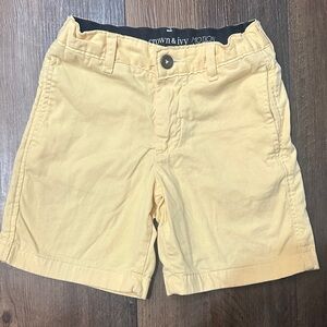Crown & Ivy Light Yellow Casual Shorts